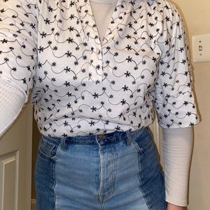 Vintage collard patterned shirt